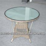 Outdoor rattan round coffee table