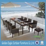 Stylish outdoor patio garden wicker furniture with aluminum tube frame