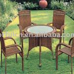 outdoor wicker dining table