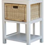 LT 001 RT Nat 1 Drawer Natural Lamp Table Rattan Furniture