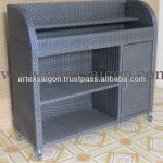 Poly rattan shelf