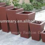 rattan flower pot set