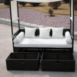 wicker bed wicker furniture rattan furniture-KD-YLRT9102