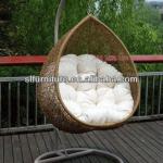 Patio rattan egg hanging chair and hanging indoor swing chair