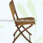 PE wicker rattan folding chair ,modern rattan aluminium/steel folfing chair