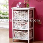 3-Drawer Wicker Storage Furniture