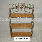 metal rattan shoes rack