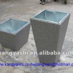 cheap rattan flower pot