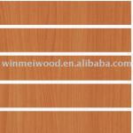 red cherry melamine mdf slatwall panel with aluminum insert-SLH 064