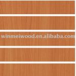 red cherry melamine mdf slatwall panel with aluminum insert