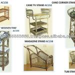 RATTAN/WICKER/CANE & BAMBOO RACKS-ASSORTED