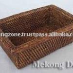 Woven 100% Rattan Memo Basket-