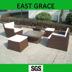 PE SGS Outdoor Rattan Furniture of PE waterproof garden rattan sofa