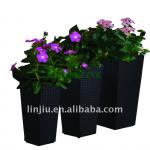 OUTDOR WICKER FLOWER POT/ PATIO FLOWER POT-ITEM:106000