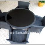 outdoor rattan furniture AWRF6103-2013 garden dining set