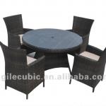 1.2M Round Outdoor Rattan Dining Sets-10034