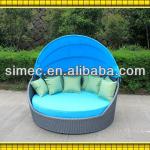 2013 hotsale moden wicker rattan outdoor leisure bed SCRB-002