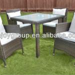outdoor and indoor wicker cube dining set