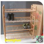 natural designed wood shoes racks