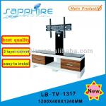 2013 new modern White and walnut LCD TV Stands 1317