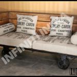 VINTAGE INDUSTRIAL DAY BED