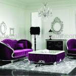 dark purple new classic leisure sofa set YL-A9032e-YL-A9032e
