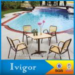 Poly wood table and chairs furniture designs ZP-8009