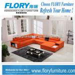 Sofa Furniture orange color with LED light-F1362