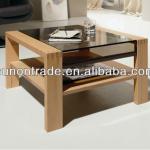 2014 new modern wooden coffee table with drawer