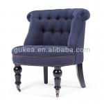 Elegant morden fabric blue accent chair (GK8007)