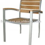aluminum wooden chair
