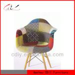 C-411 Wooden Legs PP(plastic) Seat Dining Chair