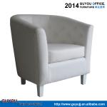 Y-5999 New design living room sofa chair/white leather tub chair
