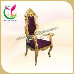 The grand Elegant king golden and purpe crown chair YC-K01-YC-K01