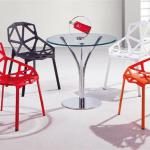 China modern cafe restaurant office conference home furniture cheap round glass table and chair set