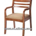 YM003 Wooden chair with fabric cushion