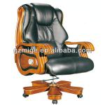 Multi-function chassis, solid wood feet of genuine leatherchair director-DBY-005