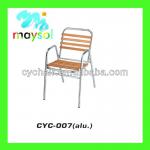 Patio Furniture Wood Chair Aluminium Frame