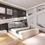 Bedroom furniture Modern style white bed-DWE08001-A or Customized Item No.