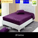 home furniture elegant white buttoned leather bed frame