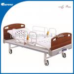 manual home care bed with standing aid siderails