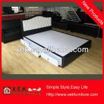 modern Comfortable and soft leather bed with drawer