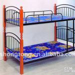 high quality panel wooden bunk bed can split into two single beds C136