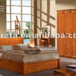 2012 hot sale leisure double bed in wood for the home furniture suit-2012 B001