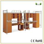 student bed/student bunk bed with desk/wood student bed-SF-12