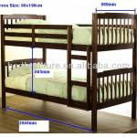 Modern Beautiful Pine wood Bunkbed-LINK-PWB-088