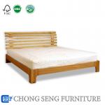 King size cheap price wooden sleigh bed