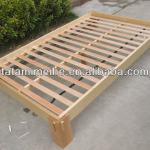 solid wooden bed and japanese tatami-401C