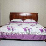New design oak wood double bed designs