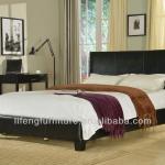 Living furniture Wooden Frame, Nice PU Leather Bed